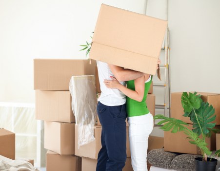 Packing and organizing office items for relocation