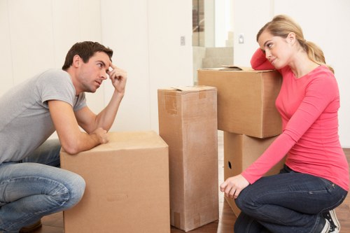 Dedicated moving team assisting a business move